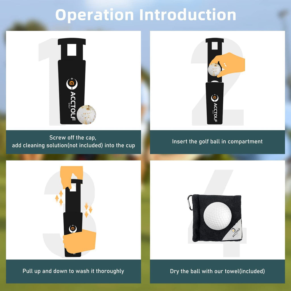 Portable Golf Balls Cleaner
